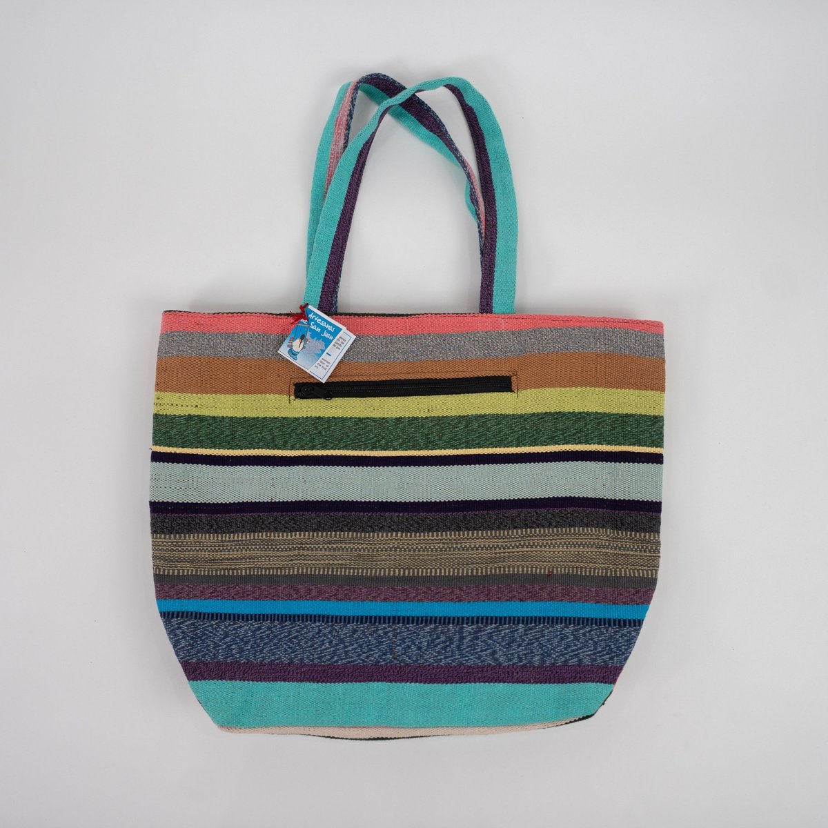 Bolsa grande de rayas