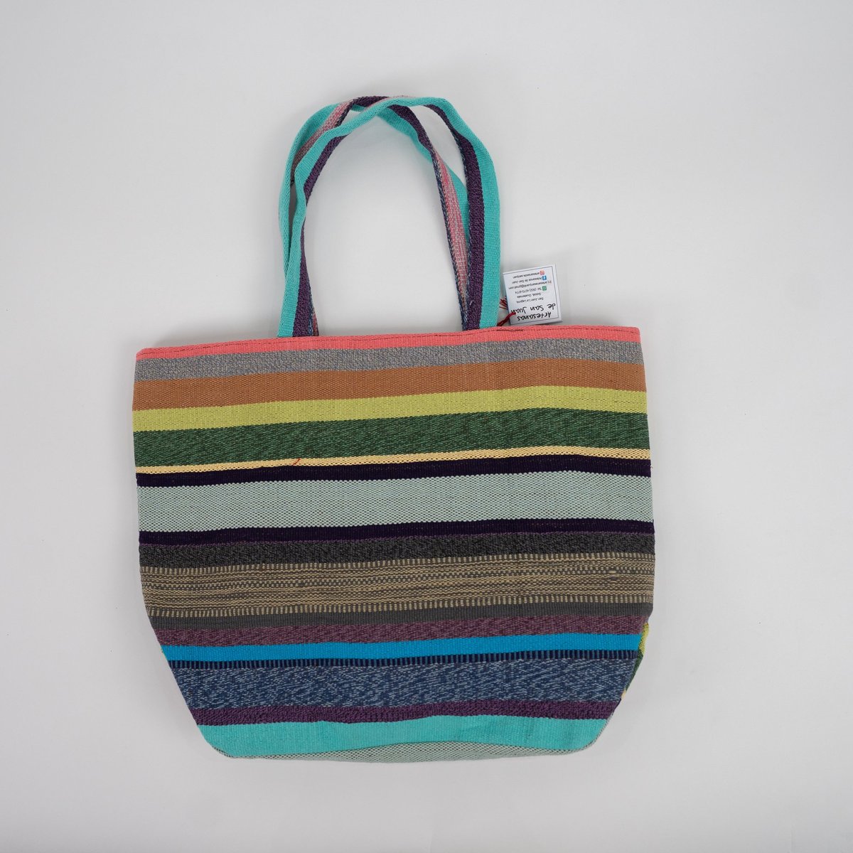 Bolsa grande de rayas