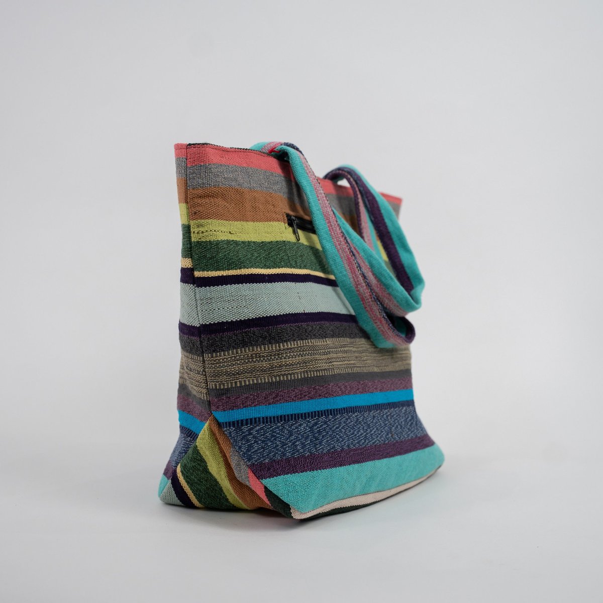 Bolsa grande de rayas