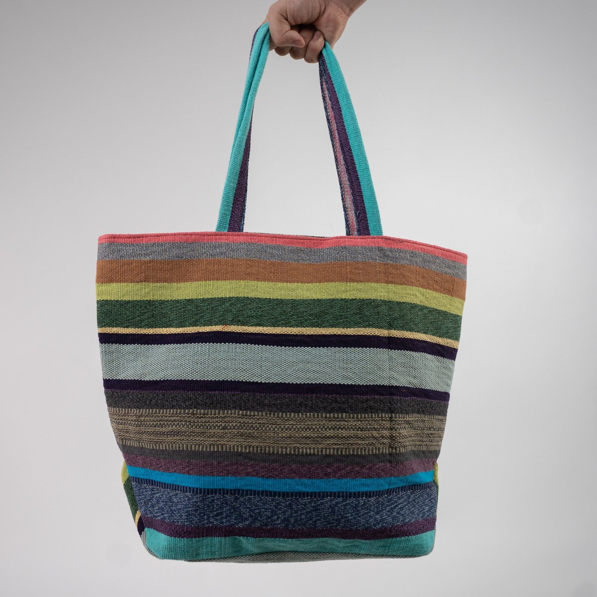 Bolsa grande de rayas