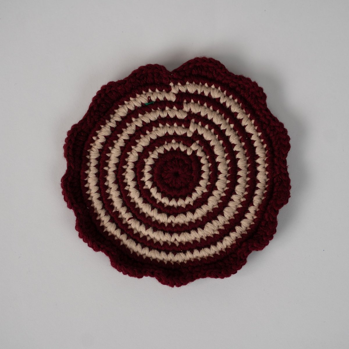 Portavasos de crochet vino