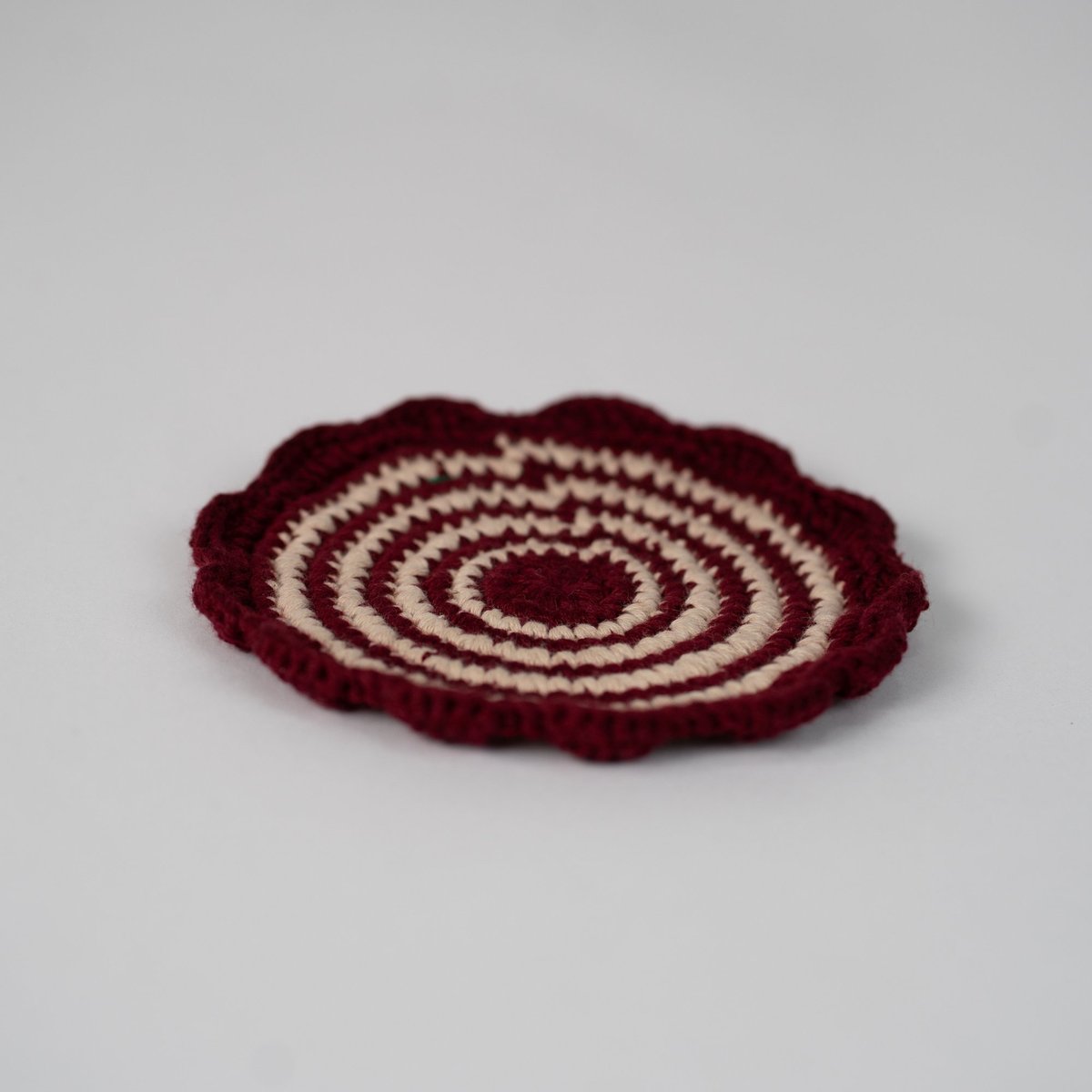 Portavasos de crochet vino