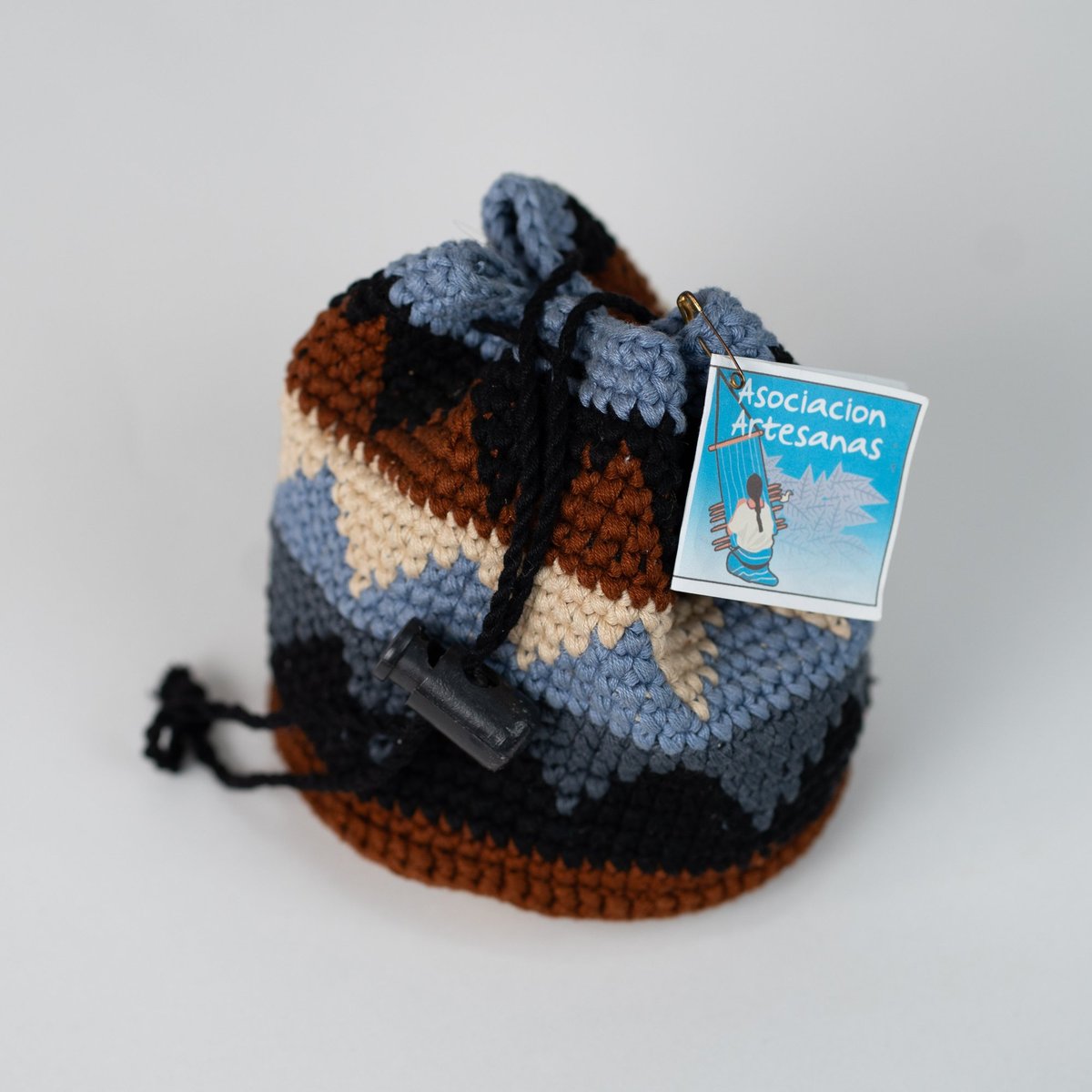 Bolsita de crochet montañas